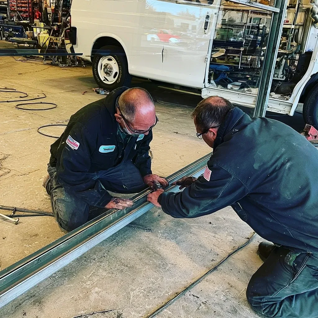 Residential garage door spring repair in Stamford, CT